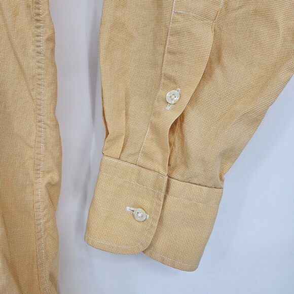Vintage Gitman Bros Shirt Mens 16 35 Button‎ Down Long Sleeve Orange Cotton USA - Picture 3 of 11